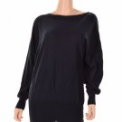 Alfani Misses Ribbed Panel Dolman Sweater Navy L ( Size ) Women'S Clothing