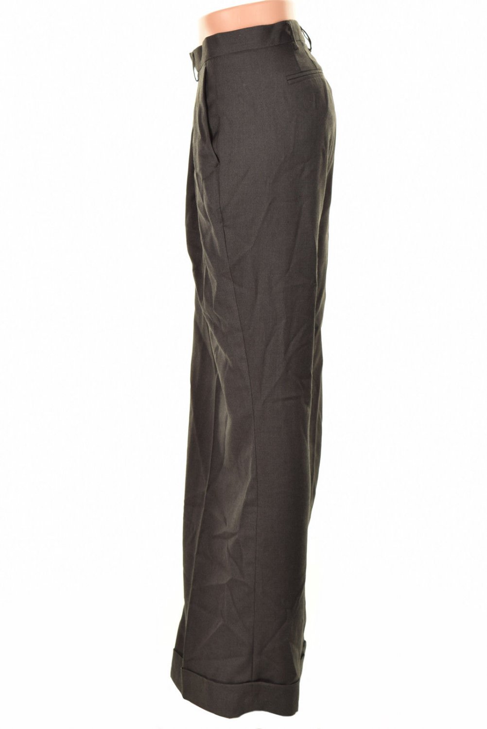 Jones New York Plus Size Cuffed Wide Leg Trou Charcoal Heather 14W