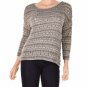 new Lucky Brand Jeans Three Quarter Sleeve Metallic Blue Multi S (Size) Women'S