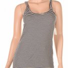 new Maison Jules Sleeveless Scoop Neck Striped Navy Combo L SizeWomen'S Clothing