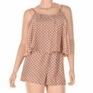Maison Jules Tiered Polka Dot Print Romper Brush Combo S (Size) Women'S Clothing