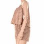 Maison Jules Tiered Polka Dot Print Romper Brush Combo S (Size) Women'S Clothing