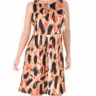 Inc International Concepts Sleeveless Printed A Line Dres Cheetah Spots L