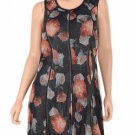 new Bar Iii Sleeveless Scoop Neck Floral P Arctic Ice Combo Xxl (Size) Women'S