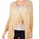 Inc International Concepts Draped Dip Dye Cardigan Creamlatte M (Size) Women'S