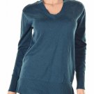 Tommy Hilfiger V Neck Tunic Sweater Poseidon Heather S ( Size ) Women'S Clothing