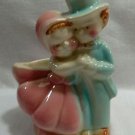 CUTE Pottery PLANTER ~ Sweet Boy & Girl in Top Hat & Formal Dress