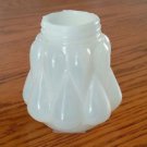 Antique PUFFY FORM Salt or Pepper SHAKER c1910 EAPG Opaque Glass