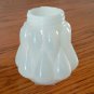 Antique PUFFY FORM Salt or Pepper SHAKER c1910 EAPG Opaque Glass