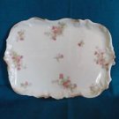 Beautiful LIMOGES Carnations TRAY ~ c1910 T&V PINK CARNATIONS Tressemann & Vogt