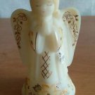 GOLD POINSETTIA Fenton HP Christmas ANGEL BELL Signed Numbered Foil Label