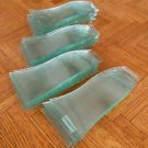 Lot of 9 Curved Pimpled Glass HANGING LIGHT / LAMP 7-1/8" Replacement Panes NOS