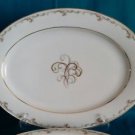 OVAL PLATTER ~ Noritake ESTEEM 5404 Mid-Century ~ Swirls on Ivory Ground CUTE
