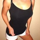 S 4 Xhilaration Intimates womens Black tank tops shirts sleepwear Cotton Spandex