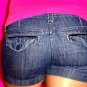 American Eagle Outfitters Editor Blue velvet flat solid blue denim shorts 2
