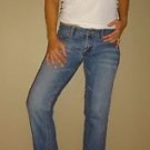 Armani Exchange AX sexy Boot Cut Jeans sexy whiskered Denim 4 Short