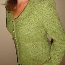 Ann Taylor Loft green Professional Career sophisticated Lined blazer coat 8p
