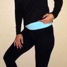 SO Intimates foil yoga pants leggings black LOVE logo fitness XS turquoise blue