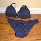 Venus black mesh crochet beach womens sexy ring bathing suit bikini  4 B cup