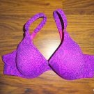 Barely There pink fushia full coverage sexy snakeskin print bra | 36A
