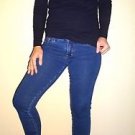 Abercrombie and Fitch jeggings leggings cotton Perfect Stretch Dark Denim | 2