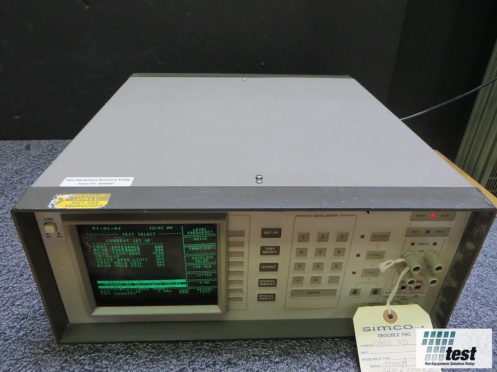 Agilent HP 4945A Transmission Impairment Measuring Set (TIMS) ID 24931 SE