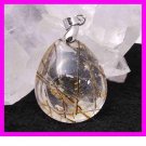 40.00ct TOURMALINE & QUARTZ Pear Cut Gemstone 925 Sterling Silver Pendant
