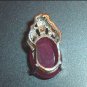 7.00ct Natural RED RUBY Oval 13x10mm Faceted Gemstone Sterling Silver Pendant