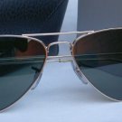 New RAY BAN Sunglasses  AVIATOR SMALL METAL Gold  RB 3044 L0207  52mm  G-15 Lens