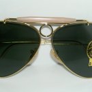 New RAY BAN Sunglasses AVIATOR SHOOTER Gold RB 3138 001 Glass G-15 Lenses 62mm