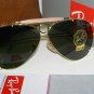 New RAY BAN Sunglasses AVIATOR SHOOTER Gold RB 3138 001 Glass G-15 Lenses 62mm