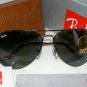New RAY BAN Sunglasses AVIATOR  Large Metal II  Black Frame  RB 3026 L2821  62mm