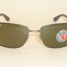 New  RAY BAN  Sunglasses  Matte Gunmetal Frame  RB 3529 029/9A  Polarized Lenses