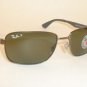 New RAY BAN Sunglasses Matte Gunmetal Frame RB 3529 029/9A Polarized Lenses