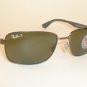 New RAY BAN Sunglasses Matte Gunmetal Frame RB 3529 029/9A Polarized Lenses