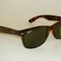 New RAY BAN Sunglasses Brown WAYFARER RB 2132 902 G-15 Glass Lens 52mm Medium