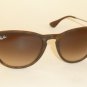 New RAY BAN Erika Sunglasses Tortoise Frame RB 4171 865/13 Gradient Brown 54mm