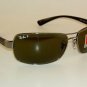 New RAY BAN Sunglasses Gunmetal Frame RB 3379 004/58 Glass Polarized Lenses
