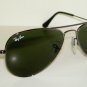 New RAY BAN Sunglasses AVIATOR SMALL METAL Gunmetal RB 3044 W3100 52mm G-15 Lens