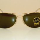 New RAY BAN Sunglasses COCKPIT RB 3362 001 Gold Frame G-15 Glass Lenses 56mm