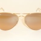 New RAY BAN Aviator Sunglasses Gold Frame RB 3025 001/3E Pink Mirror Lenses 62mm