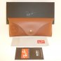 New RAY BAN WAYFARER BLACK LEATHER Sunglasses RB 2140QM 1152/N5 Polarized Lenses