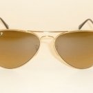 New RAY BAN Aviator Sunglasses Gold RB 3025 001/M2 Polarized Brown Gradient 58mm