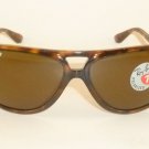 New  RAY BAN  Sunglasses  Tortoise Frame  RB 4162 710/57  Polarized Brown Lenses