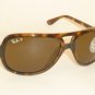 New RAY BAN Sunglasses Tortoise Frame RB 4162 710/57 Polarized Brown Lenses