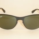 New RAY BAN Wayfarer Flat Metal Sunglasses Black Frame RB 3521 006/71 Green Lens