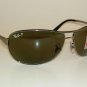 New RAY BAN Worrior Sunglasses Gunmetal RB 3342 004/58 Glass Polarized Lenses