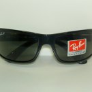 New RAY BAN  Sunglasses SIDESTREET  Black  RB 4075  601/58  Glass POLARIZED Gray
