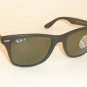 New RAY BAN Sunglasses WAYFARER Liteforce Black RB 4195 601S/9A Polarized Lenses