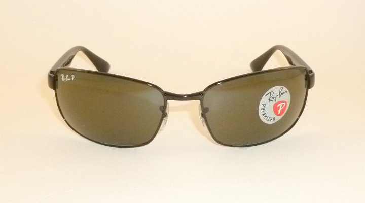 New RAY BAN Sunglasses Black Frame  RB 3478 002/58  Glass Polarized Lenses  60mm
